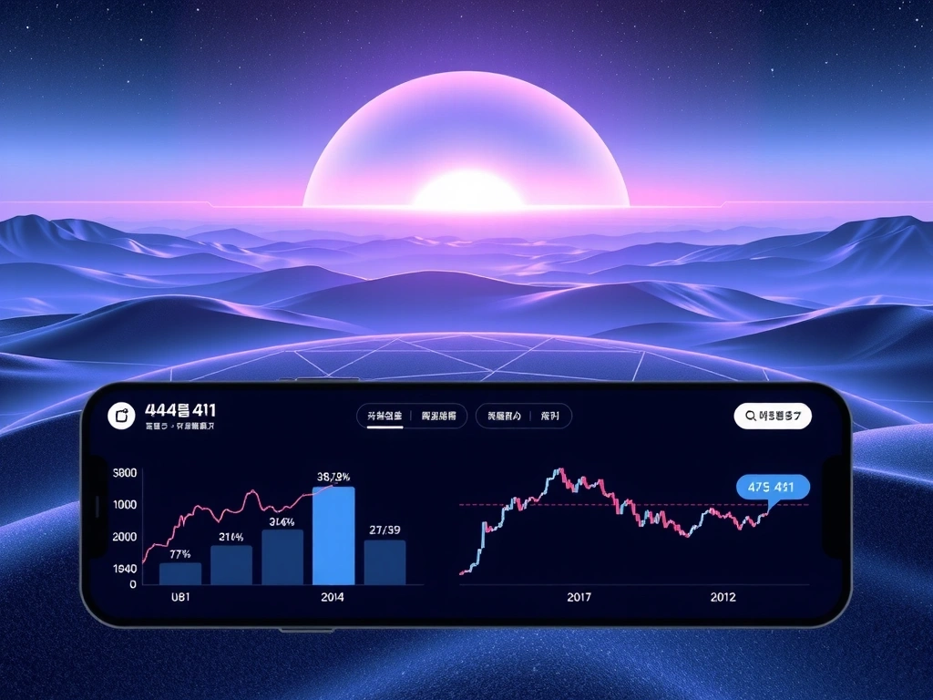 Futuristic Mobile Trading Dashboard