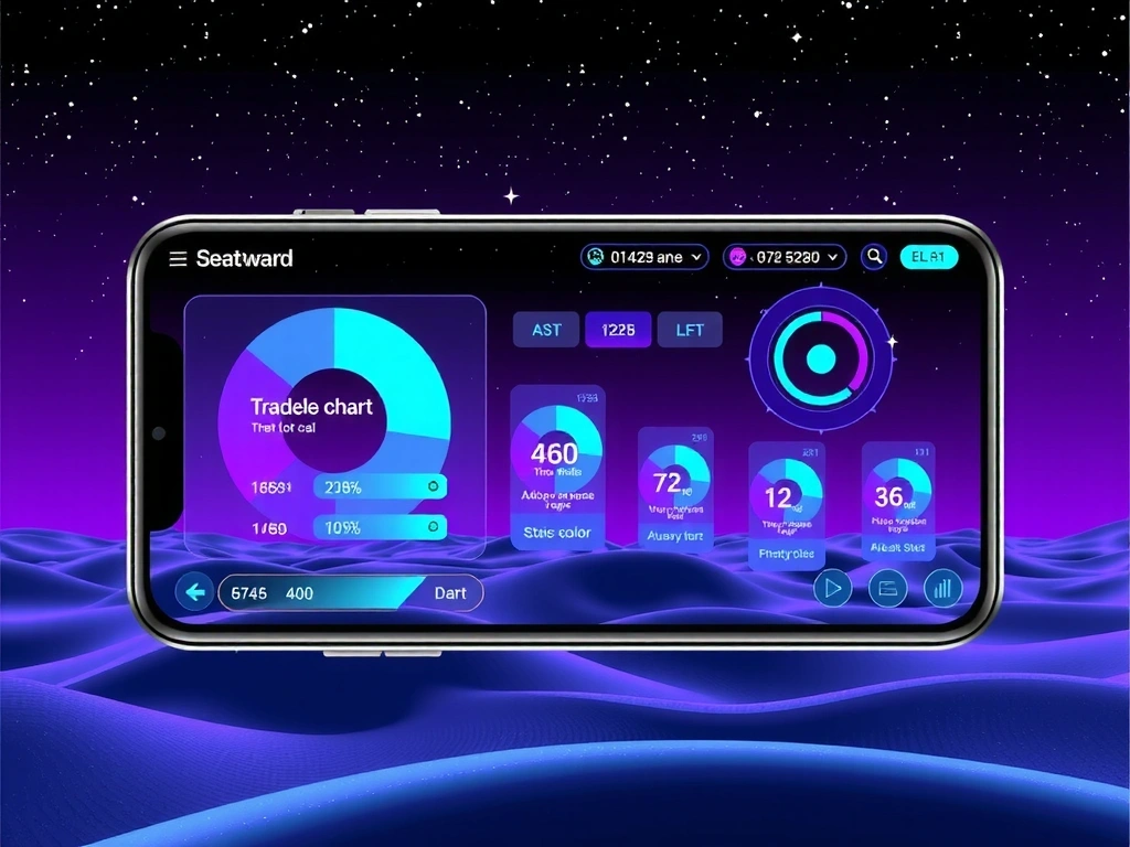 Space-themed Mobile Game Interface